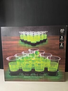 Beer Pong Set Racking Trays Glow-in-the Dark 20